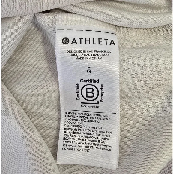 Athleta Super Soft Sweatshirt Women's L Cream Long Sleeve Crew Neck - Picture 4 of 15